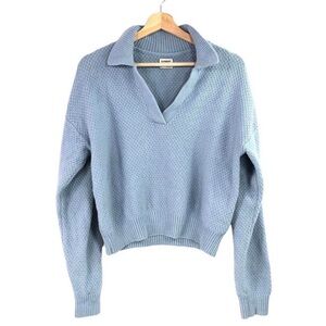 Aritzia Sunday Best Sky Blue V-Neck Sweater